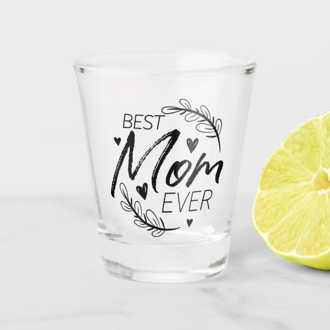 Mothers Day Love Mum Shot Glass (Front)