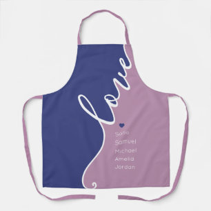 Mother's Day Love Personalised Names Apron