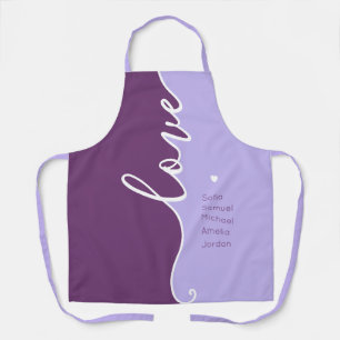 Mother's Day Love Personalised Names Apron