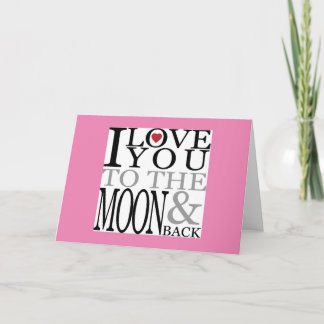 Mothers+Day Love You To the Moon Card