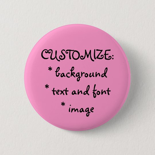 Mother's Day ~ MAKE YOUR OWN PIN! 6 Cm Round Badge