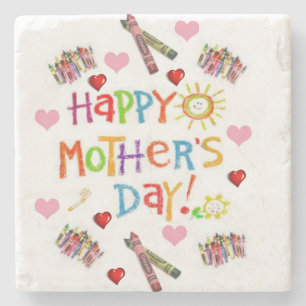 Mother's Day Marble Stone Coaster
