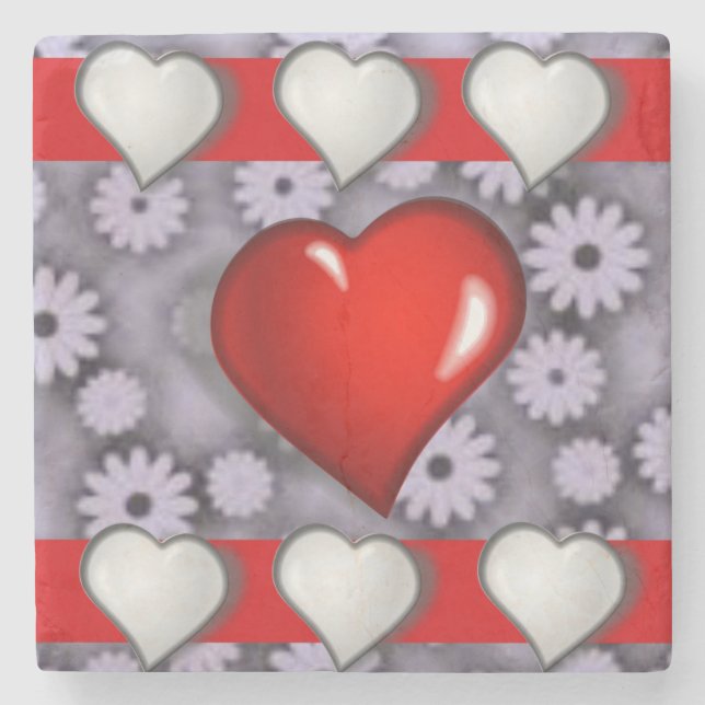 Mother's Day Marble Stone Coaster (Front)