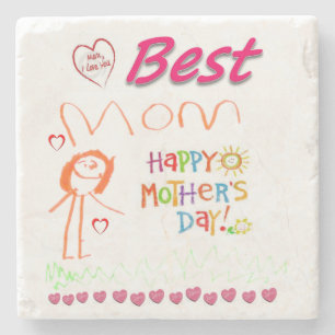 Mother's Day Marble Stone Coaster