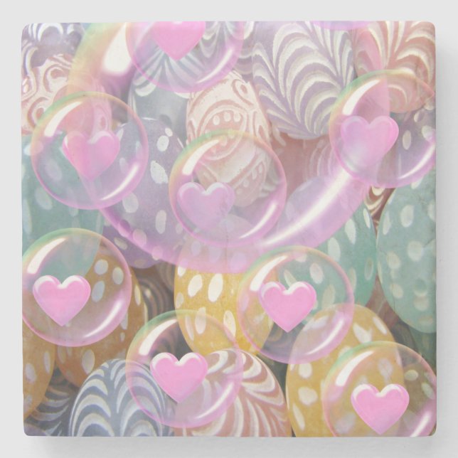 Mother's Day Marble Stone Coaster (Front)