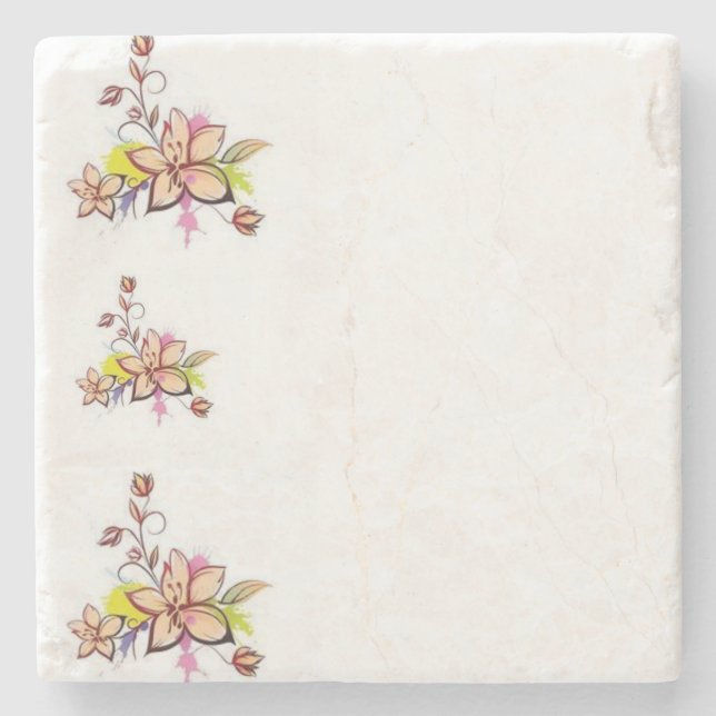 Mother's Day Marble Stone Coaster (Front)