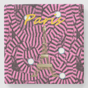 Mother's Day Marble Stone Coaster Paris, France