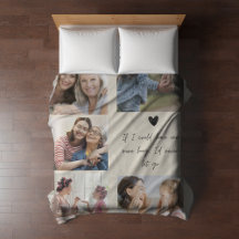 Mother's Day Memorial Mum Photo Blanket Custom 