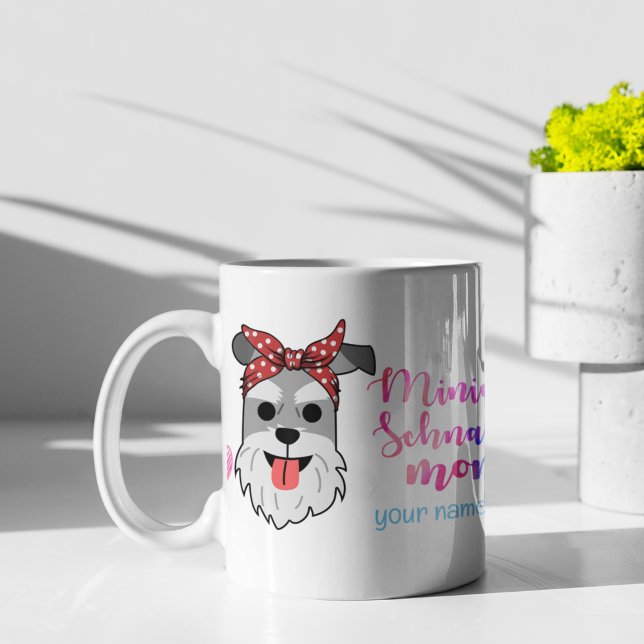 Mothers Day Miniature Schnauzer Pet Dog Mum Coffee Mug (Creator Uploaded)