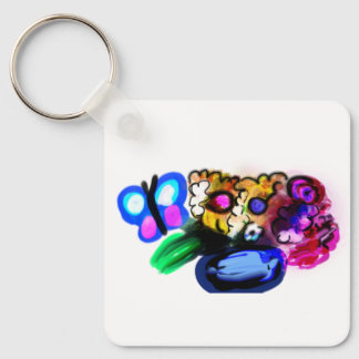 Mother's day  misty flower  key ring