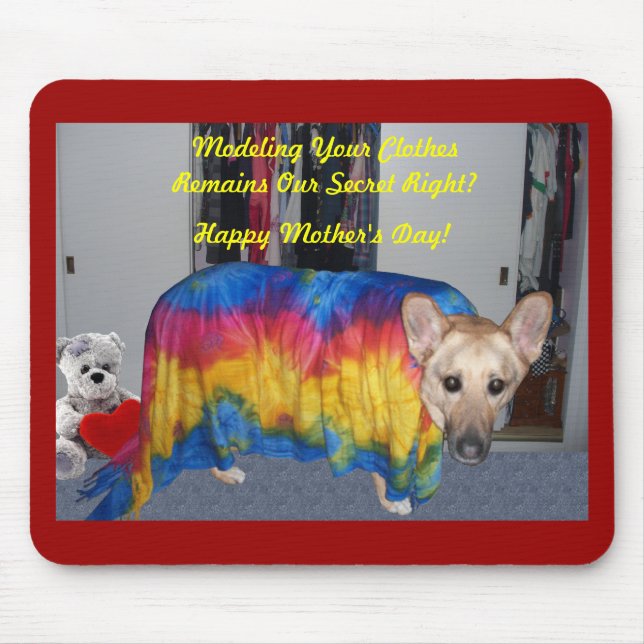 Mother's Day Modeling Clothes Mouse Mat (Front)