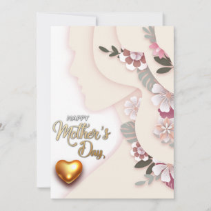 Mothers day modern holiday card
