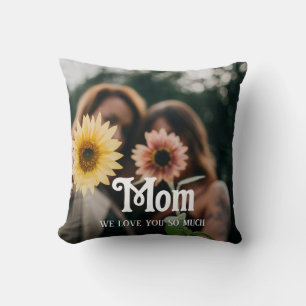 Mother's Day,Mom,chic,photo collage,fam Cushion