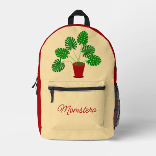 Mothers Day Monstera Plant Custom Printed Backpack