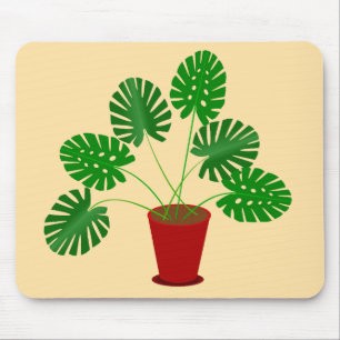 Mothers Day Monstera Plant Mouse Mat