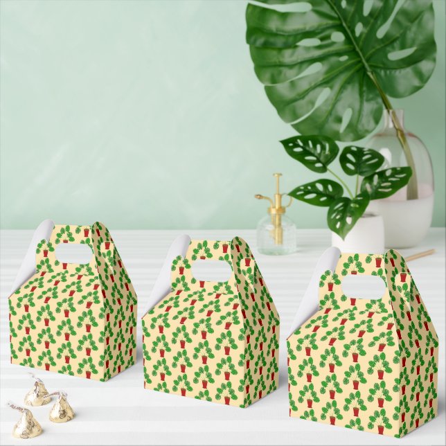 Mothers Day Monstera Plant Patterned Favour Box (Multiple)