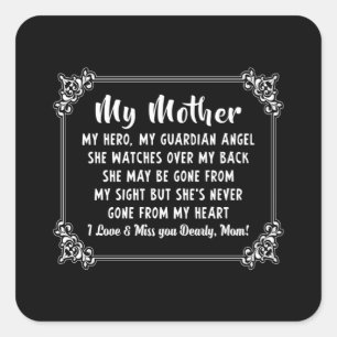 Mother's Day Mother Mummy Mothers Mom Funny Gift Square Sticker