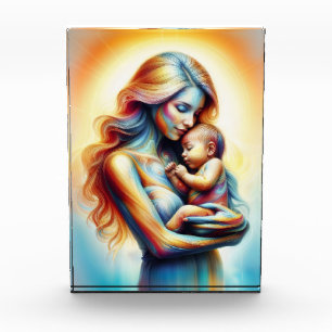 Mother's Day motherhood love soft pastel aura Photo Block