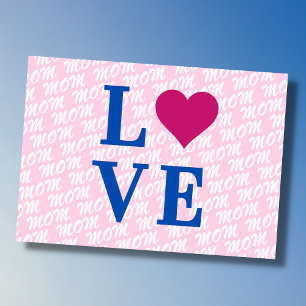 Mother's Day, Mother's Birthday, Personalise Text Card