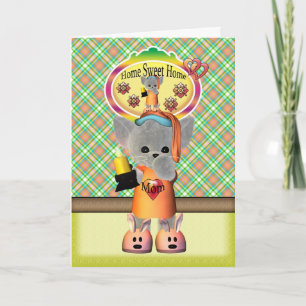 Mother's Day..Mother's Day Card.. Cute Little Cat Card