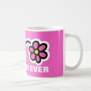 Mother's day Mug with pink daisy flower   Best mum