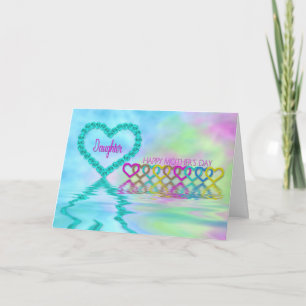 Mother's Day Mum - Daughter -  Hearts and Roses Card