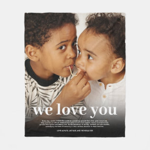 Mothers Day Mum Description Photo Fleece Blanket