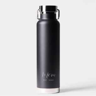 Mothers Day Mum Established Script Elegant Water Bottle