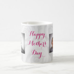 Mother's Day Mum Floral Pretty Typography Photo Coffee Mug