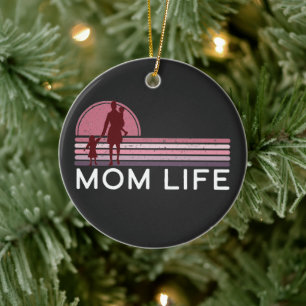 Mother's Day Mum Life Name Ceramic Tree Decoration