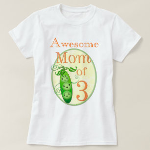 Mother's Day Mum of Three  T-Shirt