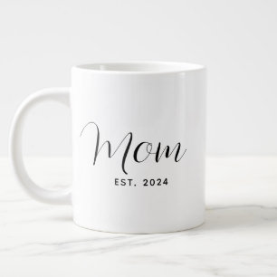 Mothers Day Mum Script Modern Large Coffee Mug