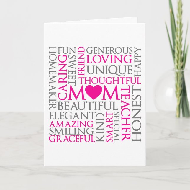 Mothers Day Mum Tribute Card (Front)