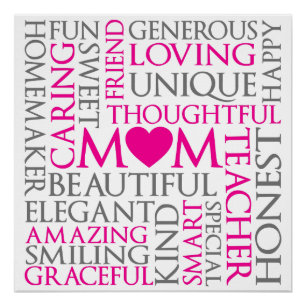 Mothers Day Mum Tribute Poster