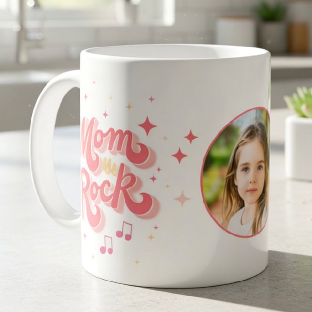 Mothers Day Mum Typography Photo Coffee Mug (Creator Uploaded)