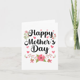 Mother's Day Mummy Cute Floral Women For Mum Grand Card