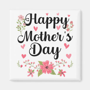 Mother's Day Mummy Cute Floral Women For Mum Grand Magnet
