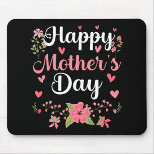 Mother's Day Mummy Cute Floral Women For Mum Grand Mouse Mat