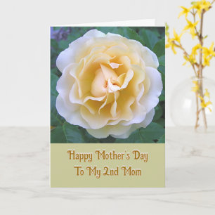 Mother's Day/My "second" Mum/like a mum/peach rose Card