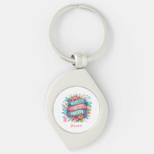 Mother's Day Nature Lovers Floral Personalised  Key Ring