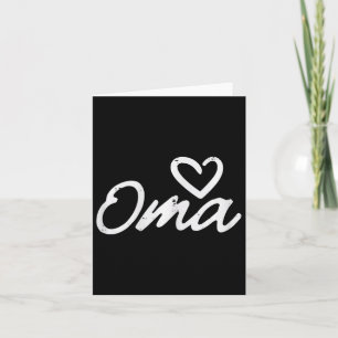 Mothers Day Oma Heart Cute Love Grandma Nana Mimi  Card