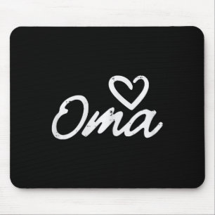 Mothers Day Oma Heart Cute Love Grandma Nana Mimi Mouse Mat