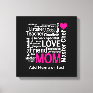 Mother's Day or Birthday for a Wonderful Mum Canvas Print