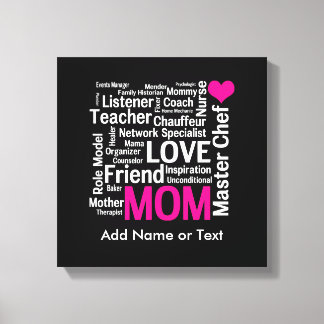 Mother's Day or Birthday for a Wonderful Mum Canvas Print