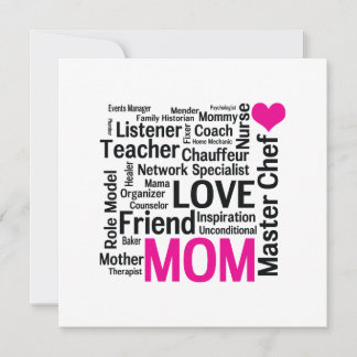 Mother's Day or Birthday for a Wonderful Mum Invitation