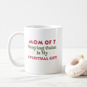 Mother's Day or Birthday, Mom Of 7 Coffee Mug