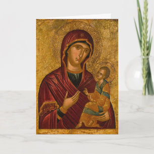 Mother's Day Orthodox Christian Icon  Card