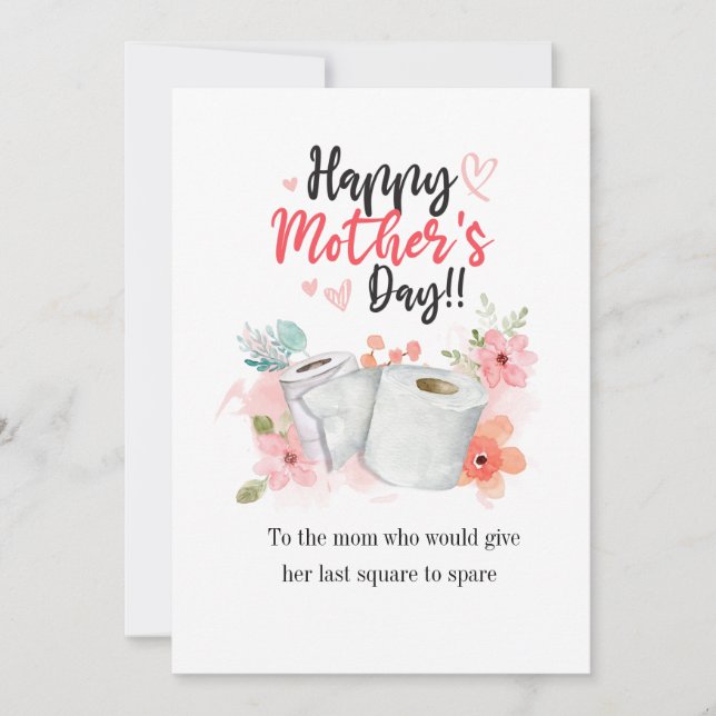 Mothers Day Pandemic Year Personalised Holiday Card (Front)
