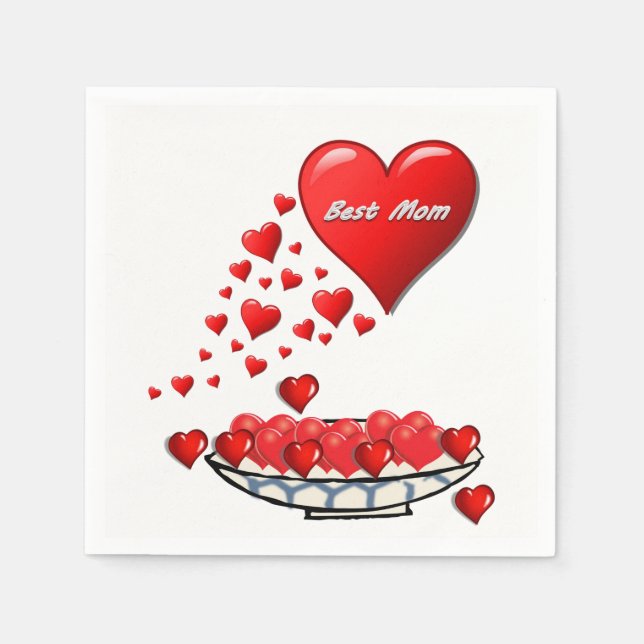 Mother's Day Paper Napkins (Front)