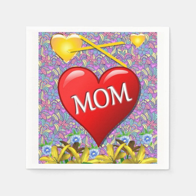 Mother's Day Paper Napkins (Front)